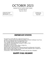 October 2023 Newsletter