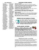 May 2013 Newsletter