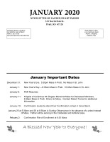 January 2020 Newsletter
