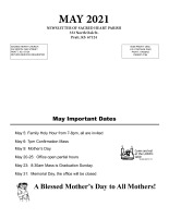 May 2021 Newsletter