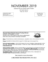 November 2019 Newsletter