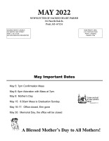 May 2022 Newsletter