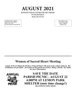August 2021 Newsletter