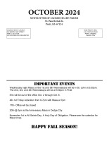 October 2024 Newsletter