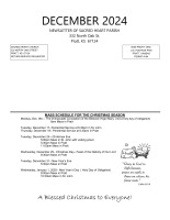 December 2024 Newsletter