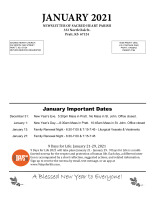 January 2021 Newsletter