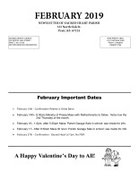 February 2019 Newsletter