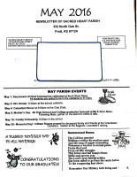 May 2016 Newsletter