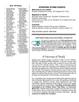 April 2013 Newsletter