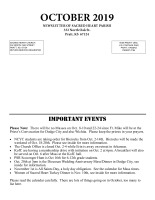 October 2019 Newsletter