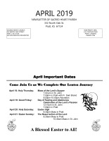 April 2019 Newsletter