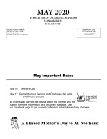 May 2020 Newsletter